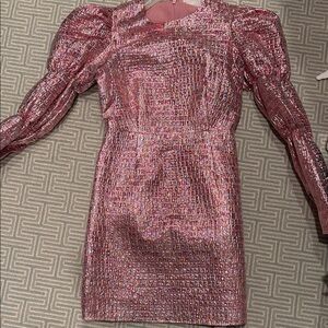 Glamorous Pink Long Sleeve Dress